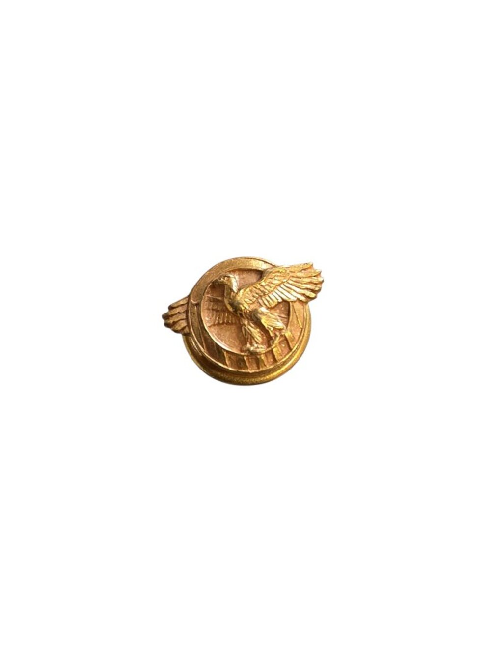 Vintage WW2 Gold-Tone Ruptured Duck Honorable Discharge Button